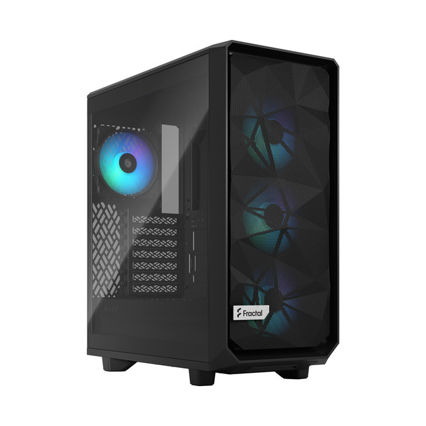 Fractal Design Meshify 2 Compact RGB PC Black ATX micro ATX Mini-ITX Steel Tempe FD-C-MES2C-06