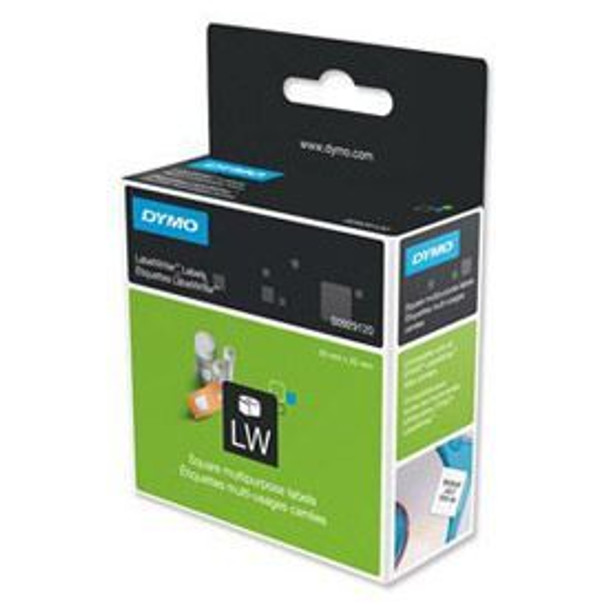 Dymo S0929120 25mm x 25mm Square Multipurpose Labels pack of 750 S0929120