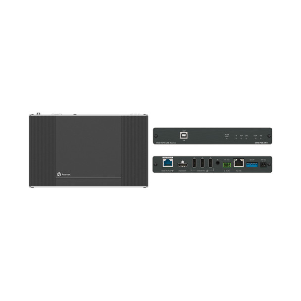 Kramer Electronics EXT3-POE-XR-R AV receiver 100 m Wired Black HDCP EXT3-POE-XR-R