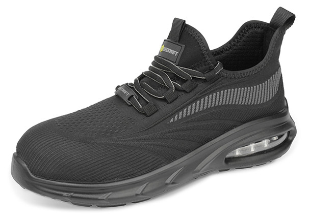 Beeswift Sutton Flyknit Composite Bubble Sole Safety Work Trainer Black Size 6.5 CF10106.5
