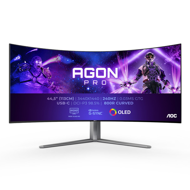 AOC AGON PRO AG456UCZD 114.3 cm 45" 3440 x 1440 pixels Wide Quad HD OLED 0.03 ms AG456UCZD