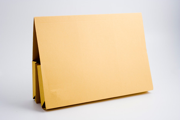 Guildhall Double Pocket Legal Wallet Manilla Foolscap 315Gsm Yellow Pack 25 214-YLWZ