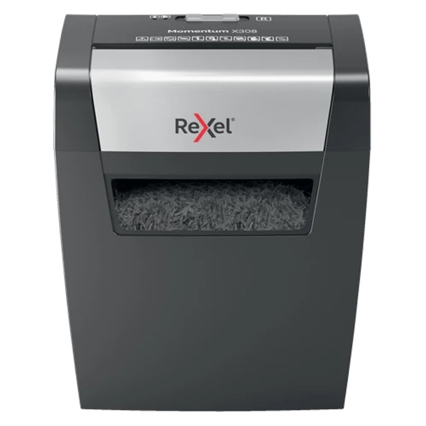 Rexel Momentum X308 Cross Cut Paper Shredder 2104570 2104570
