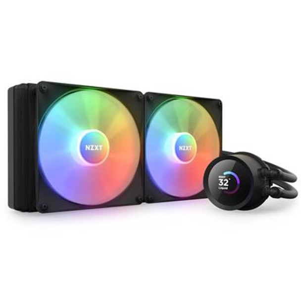 Nzxt Kraken 280 Rgb Black Liquid Cpu Cooler RL-KR280-B1