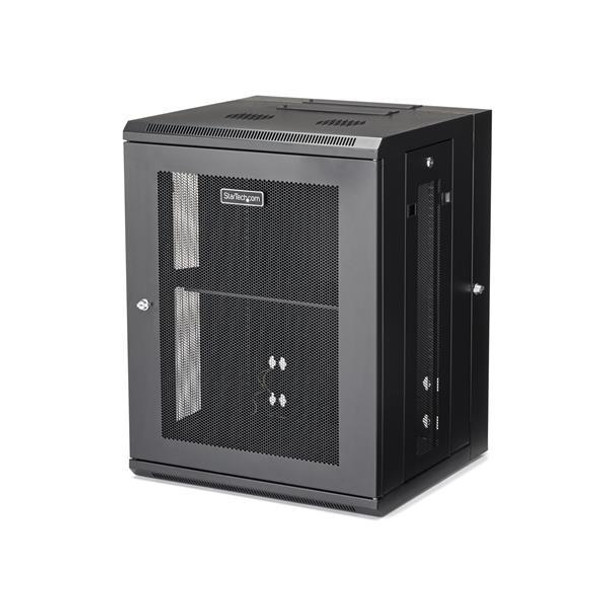 Startech.Com 4 Post 15U Wall Mount Rack Cabinet With Hinge RK1520WALHM