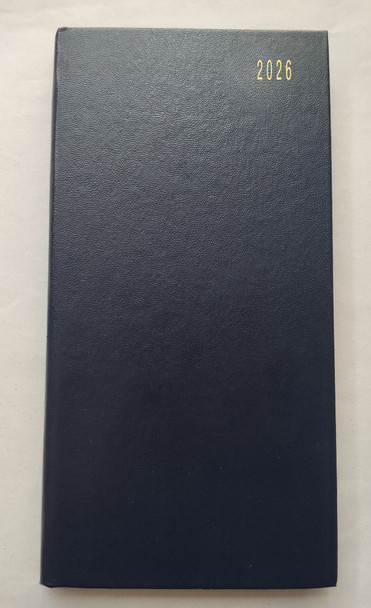 Valuex Slim Pocket Diary Week To View 2026 Blue - BUSSLIM1 BLUE BUSSLIM1 Blue