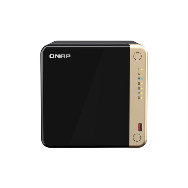QNAP TS-464 NAS Tower Intel� Celeron� N5095 8 GB 16 TB QNAP QTS Black Bronze TS-464-8G-16TB
