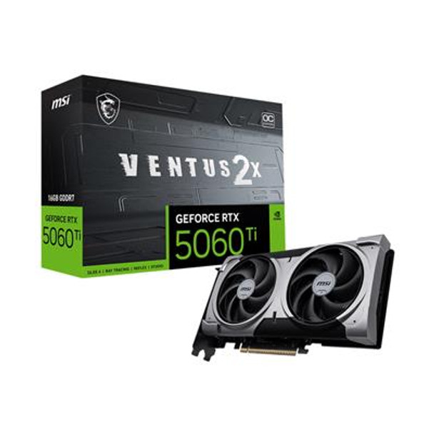 Msi Geforce Rtx 5060 Ti Ventus 2X Oc Plus 16Gb Gddr7/Pci Express 5.0/2617Mhz/280 GEFORCE RTX 5060 TI 16G VENTUS 2X OC PLUS