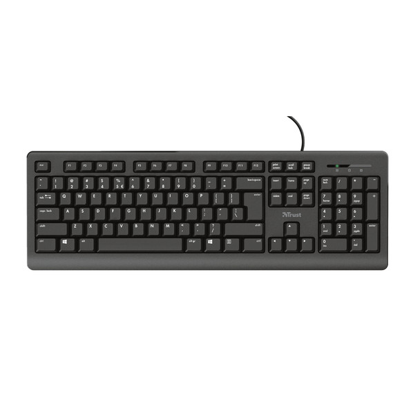 Trust Primo Full-size 100% USB Membrane QWERTY Black 23893