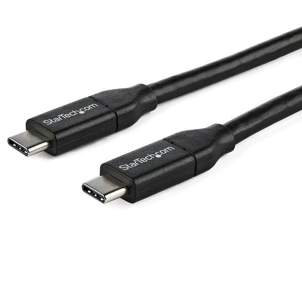 StarTech.com USB-C to USB-C Cable w/ 5A PD - M/M - 1 m 3 ft. - USB 2.0 - USB-IF USB2C5C1M StarTech.com USB-C to USB-C Cable w/ 5A PD - M/M - 1 m 3 ft. - USB 2.0 - USB-IF USB2C5C1M