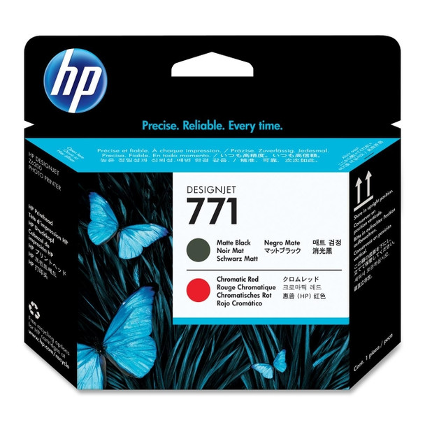 Hp No 771 Matte Black And Chromatic Red Printhead  - CE017A CE017A