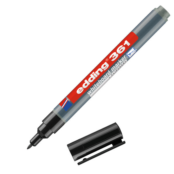 edding 361 whiteboard Black marker Box of 10 EDD4-361001