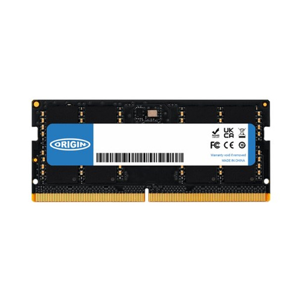 Origin Storage 32GB DDR5 5600MHz SODIMM 2Rx8 Non-ECC 1.1V OM32G55600SO2RX8NE11