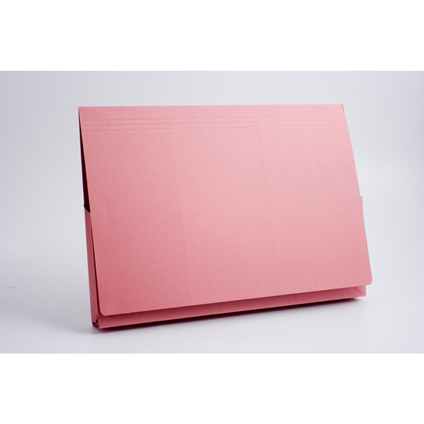 Guildhall Legal Wallet Manilla 356X254mm Full Flap 315Gsm Pink Pack 50 PW3-PNKZ