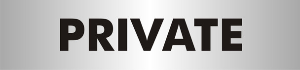 Seco Sliding Sign Private Reversed Printed Acrylic Door Sign Brushed Aluminium C BAC116 Seco Sliding Sign Private Reversed Printed Acrylic Door Sign Brushed Aluminium C BAC116