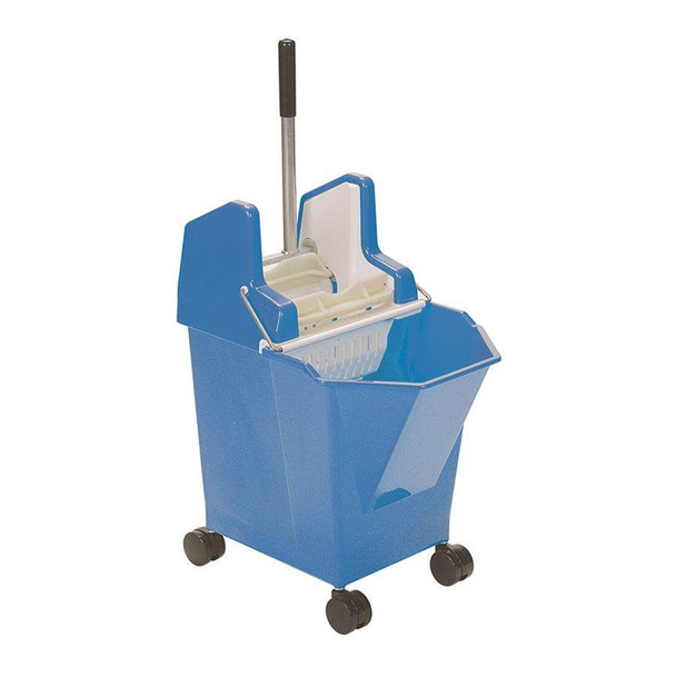 Valuex Mop Bucket With Wringer 9 Litre With Castors Blue - 0907001 0907001