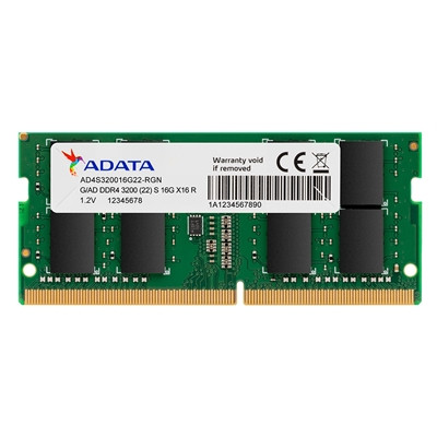 Adata Premier Ddr4 3200Mhz 16Gb 1 X 16Gb Sodimm System Memory AD4S320016G22-SGN