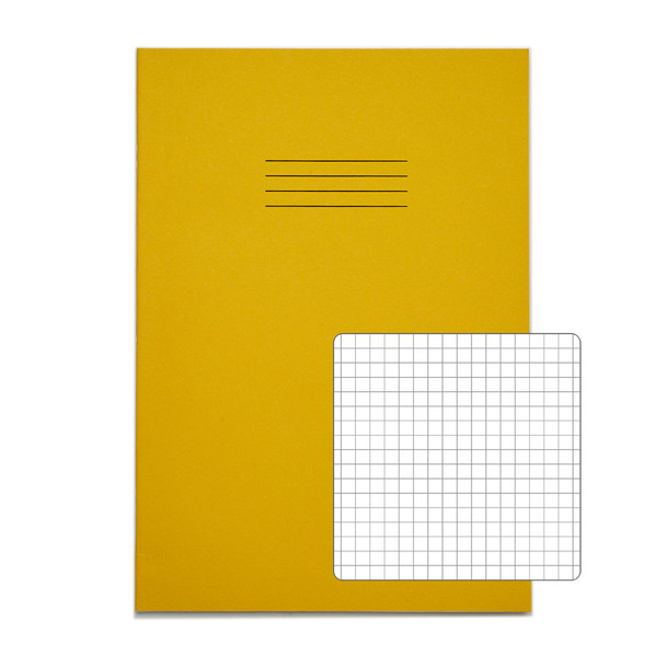 Rhino A4 Exercise Book 80 Page Squared S7 Yellow Pack 50 - VEX668-1175-6 VEX668-1175-6 Rhino A4 Exercise Book 80 Page Squared S7 Yellow Pack 50 - VEX668-1175-6 VEX668-1175-6