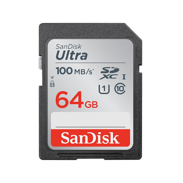 Sandisk Ultra 64Gb Sdxc Uhsi Class 10 Memory Card Up To 100Mbs Read Speed SDSDUNR-064G-GN3IN