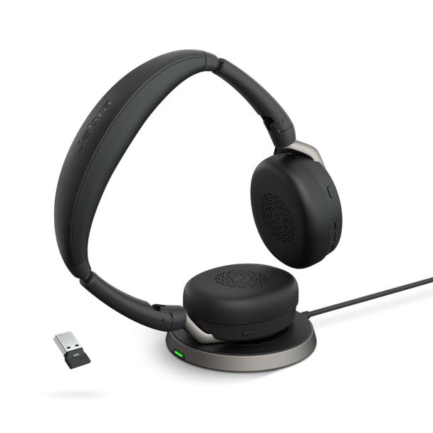 Jabra Evolve2 65 Flex Link 380 USB-A UC Stereo Headset and Wireless Charging 65FLEXUCUSBACHARGE