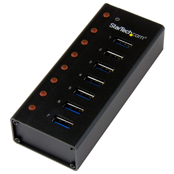StarTech.com 7-Port Wall Mountable USB 3.0 Hub ST7300U3M StarTech.com 7-Port Wall Mountable USB 3.0 Hub ST7300U3M
