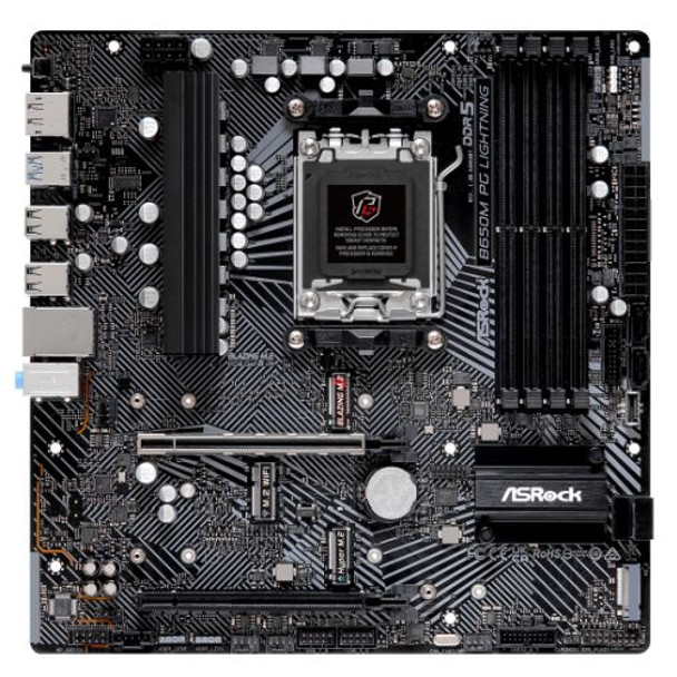 Asrock B650M PG LIGHTNING Amd B650 Am5 Micro Atx 4 Ddr5 Hdmi Dp 2.5G Lan Pcie4 3 B650M PG LIGHTNING Asrock B650M PG LIGHTNING Amd B650 Am5 Micro Atx 4 Ddr5 Hdmi Dp 2.5G Lan Pcie4 3 B650M PG LIGHTNING