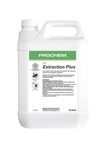 Prochem Extraction Plus Carpet Cleaner 5L 1010239 1010239 Prochem Extraction Plus Carpet Cleaner 5L 1010239 1010239
