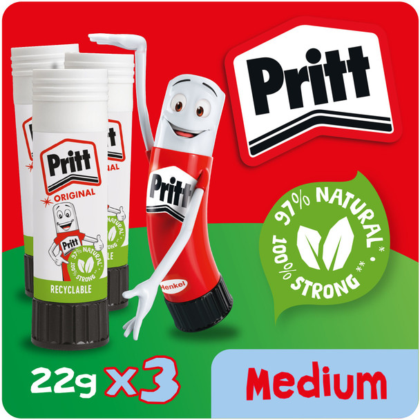 Pritt Original Glue Stick Sustainable Long Lasting Strong Adhesive Solvent Free 2760891 Pritt Original Glue Stick Sustainable Long Lasting Strong Adhesive Solvent Free 2760891