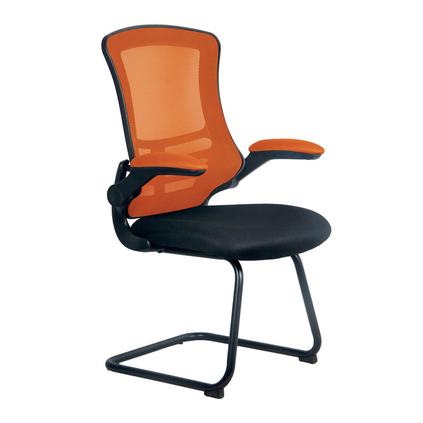 Nautilus Designs Luna Designer High Back Two Tone Mesh Cantilever Visitor Chair BCM/T1302V/OG Nautilus Designs Luna Designer High Back Two Tone Mesh Cantilever Visitor Chair BCM/T1302V/OG