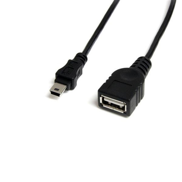 Startech 1 ft Mini USB 2.0 Cable - USB A to Mini B F/M USB-A to Mini USB-B 0.3m USBMUSBFM1