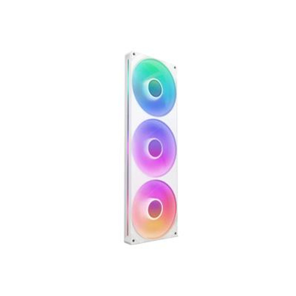 Nzxt F420 Rgb Core 420Mm White Single-Frame Triple Fan Unit RF-U42HF-W1
