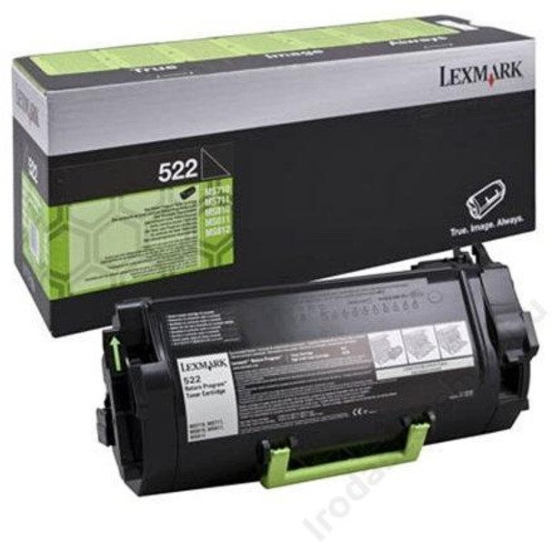 Lexmark 522 Black Toner Cartridge 6K Pages - 52D2000 52D2000