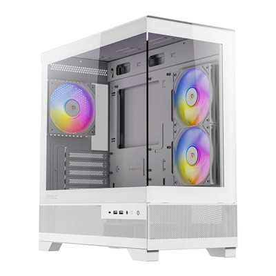 Antec Cx500m Micro Tower Gaming Case White Argb 2  X Usb 3.0 / 1 X Usb Type-C Te 0-761345-10144-8
