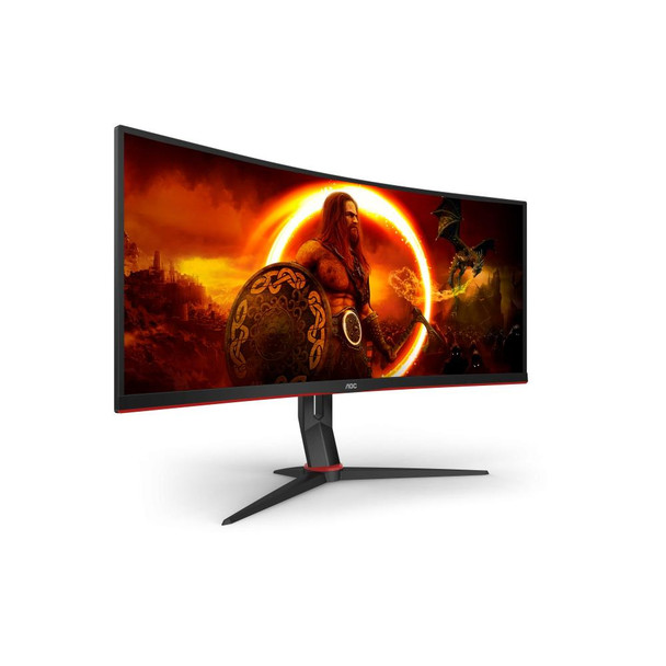 Aoc CU34G2XP/BK 34" Widescreen Va Led Black/Red Multimedia Curved Monitor 3440X1 CU34G2XP/BK
