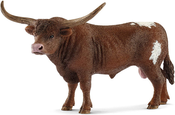 Schleich Farm World Texas Longhorn Bull Toy Figure 13866