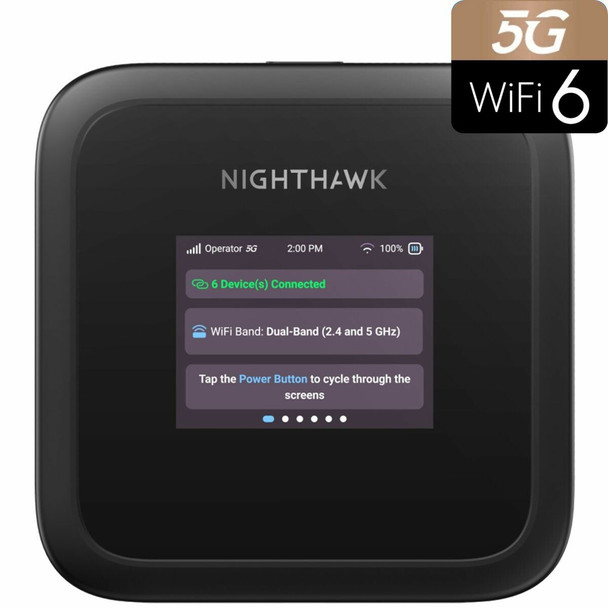 NETGEAR M3 Wi-Fi 6 802.11ax Dual-band 2.4 GHz / 5 GHz Black Portable router MH3150-100EUS