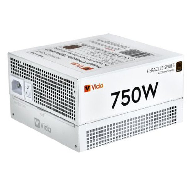 Vida 750W Heracles White Atx Gaming Psu 80+ Bronze 14Cm Ultra-Quiet Fdm Fan Flat XTY850D-750W-WHT Vida 750W Heracles White Atx Gaming Psu 80+ Bronze 14Cm Ultra-Quiet Fdm Fan Flat XTY850D-750W-WHT