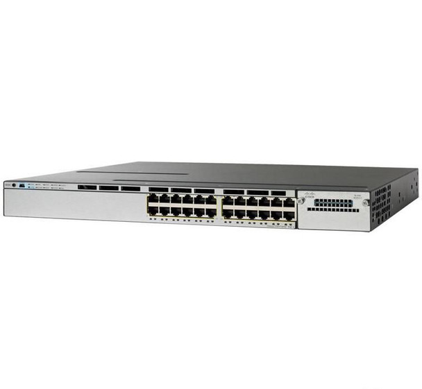 Cisco WS-C3750X-24P-E-RFB 0X-24P-E Network Switch WS-C3750X-24P-E-RFB