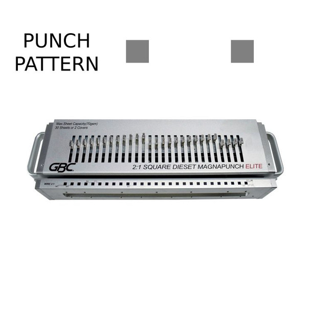 GBC 4410050 Interchangeable 2:1 Square Wire Die Set 4410050