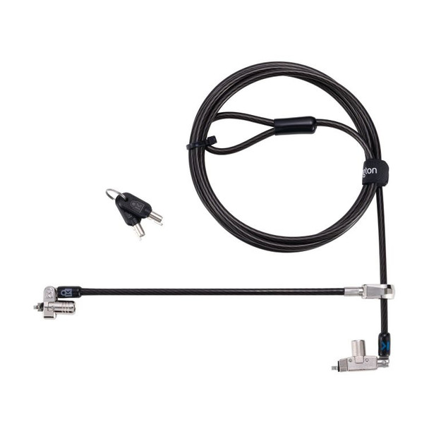 Kensington K60508WW Slim N17 2.0 Keyed Dual Head Laptop Lock for Wedge-Shaped Sl K60508WW