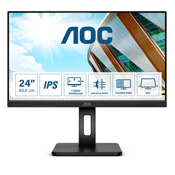 AOC 24P2Q LED display 60.5 cm 23.8" 1920 x 1080 pixels Full HD Black 24P2Q