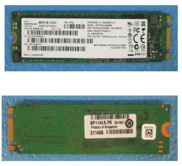 Hewlett Packard Enterprise 839630-001 SSD 240GB 6G SATA 2280 839630-001