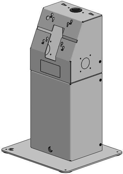 Ergonomic Solutions RESA016-02 Kiosk counter mounted -BLACK- RESA016-02