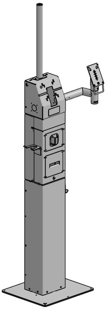 Ergonomic Solutions CASIO001-02 Kiosk with Top Pole. Magnet CASIO001-02