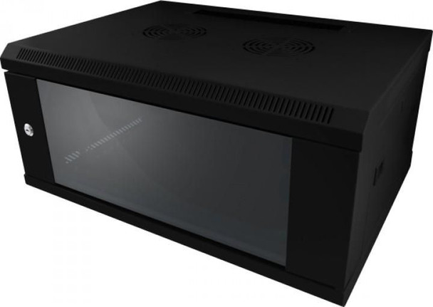 ALLNET ALL-SMC6618SCHWARZ Rack Cabinet 18U Wall Mounted ALL-SMC6618SCHWARZ