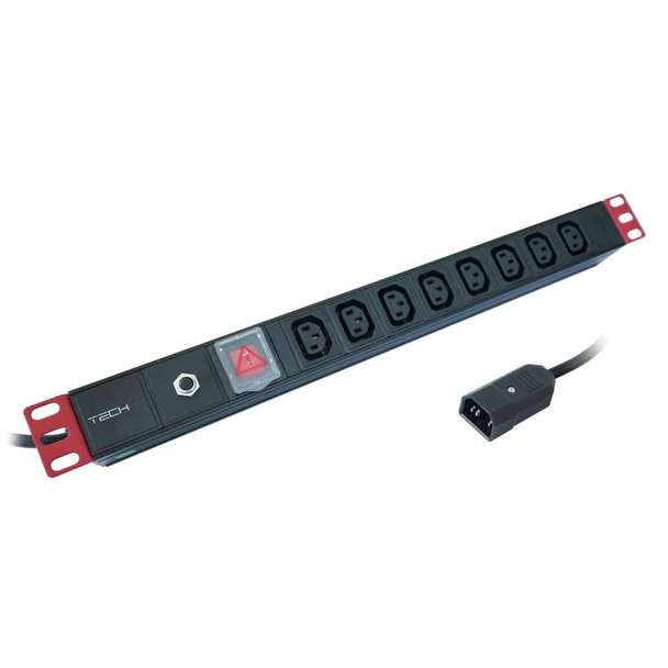 Techly I-CASE STRIP-8C Power Distribution Unit Pdu I-CASE STRIP-8C