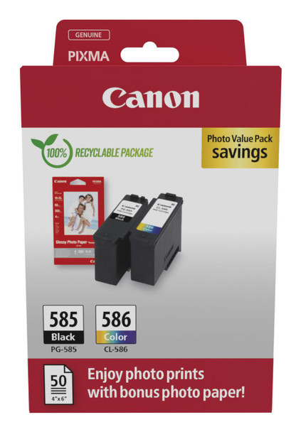 Canon 6205C004 Pg-585/Cl-586 Pvp Ink 6205C004
