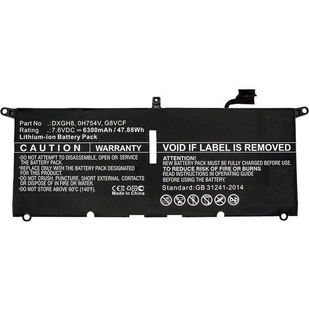 CoreParts DXGH8-CP Laptop Battery. 48Wh Li-Pol DXGH8-CP