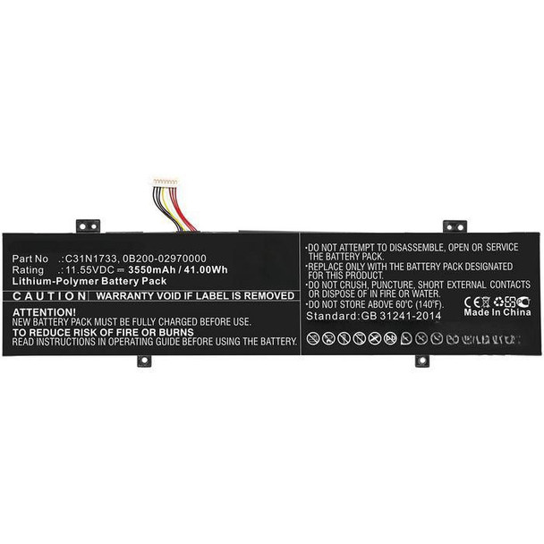CoreParts 0B200-02970000-CP Laptop Battery. 41.00Wh 0B200-02970000-CP