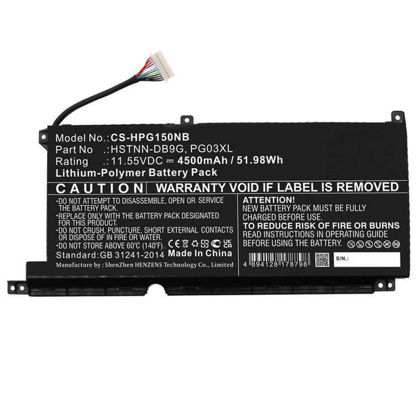CoreParts L48495-005-CP Laptop Battery. 51.98Wh L48495-005-CP